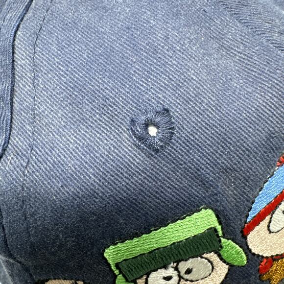 Vtg South Park Blue Embroidered Cap Comedy Central 1997 90's Y2K Strapback Hat - Picture 6 of 9